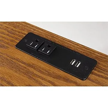 Stylish Furnitech 48" Writing Desk with USB & Storage