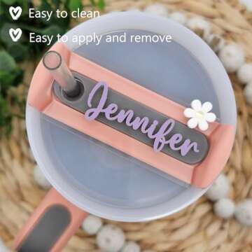 Custom Stanl-y Tumbler Name Plates for Personalization