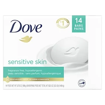 Gentle Dove Beauty Bar for Sensitive Skin, Fragrance-Free