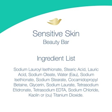 Gentle Dove Beauty Bar for Sensitive Skin, Fragrance-Free