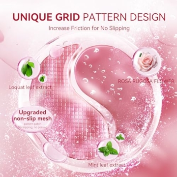 BREYLEE Rose Eye Mask Hydrate Firm Under Eyes 60 Pcs