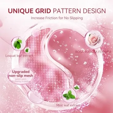 BREYLEE Rose Eye Mask Hydrate Firm Under Eyes 60 Pcs