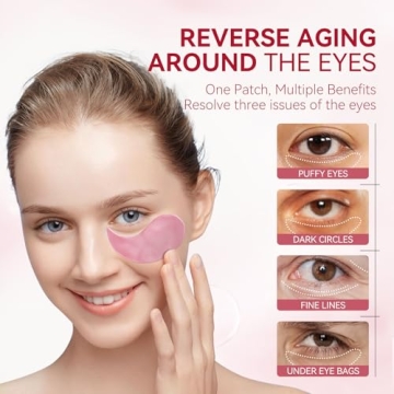 BREYLEE Rose Eye Mask Hydrate Firm Under Eyes 60 Pcs