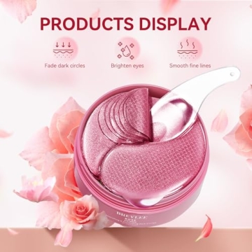 BREYLEE Rose Eye Mask Hydrate Firm Under Eyes 60 Pcs