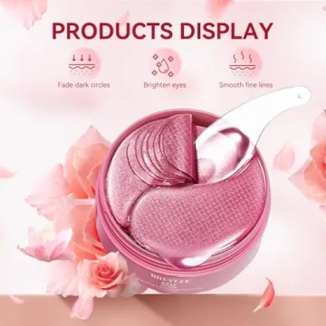 BREYLEE Rose Eye Mask Hydrate Firm Under Eyes 60 Pcs