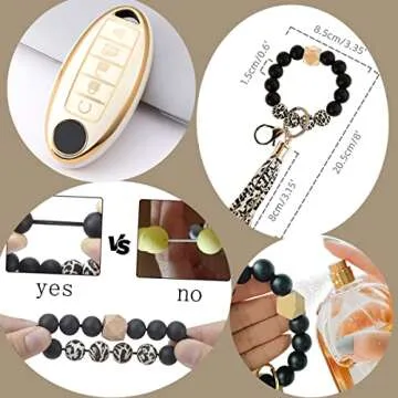 RFSRZ Fits for Nissan Key Fob Cover, Soft TPU with Key Holder Shell Full Protection for Altima Armada Maxima Murano Pathfinder Rogue Infiniti JX35 Q50 Q60 QX56 QX60 QX80 (5-White)