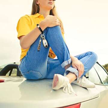 RFSRZ Fits for Nissan Key Fob Cover, Soft TPU with Key Holder Shell Full Protection for Altima Armada Maxima Murano Pathfinder Rogue Infiniti JX35 Q50 Q60 QX56 QX60 QX80 (5-White)