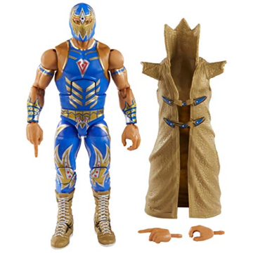 WWE Gran Metalik Elite Series #73 Deluxe Action Figure with Realistic Facial Detailing, Iconic Ring ...
