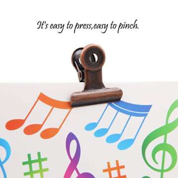 15 Pieces Red Copper Bulldog Clips,31mm Metal Paper Clamp for Cork Board and Photo Wall