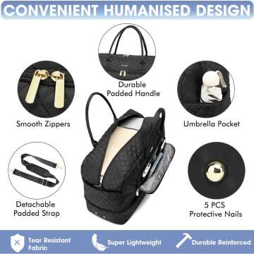 Large Women Travel Duffle Bag - Stylish & Versatile