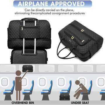 Large Women Travel Duffle Bag - Stylish & Versatile