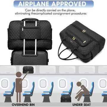 Large Women Travel Duffle Bag - Stylish & Versatile