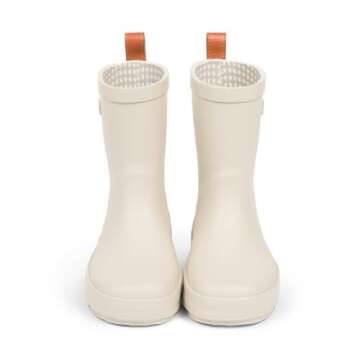 FENDER & CO. Everyday Wellies - Natural Rubber, Waterproof, Gender Neutral, Slip-Resistant Outsole (London Fog, us_footwear_size_system, toddler, numeric, medium, numeric_13)