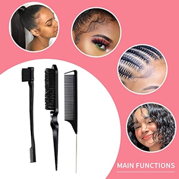 Professional 3-Piece Comb Set for Hair Styling Accessories