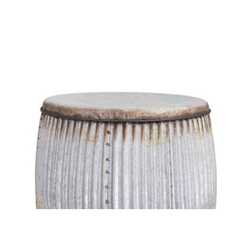 Creative Co-Op Round Metal Stool and Side Table