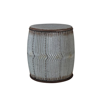 Creative Co-Op Round Metal Stool and Side Table