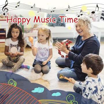 Eco-Friendly Wooden Musical Instruments Set for Toddlers