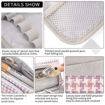 EASTHILL Large Storage Case for School, Office & Home