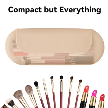 Serendishi Silicone Makeup Brush Holder for Travel & Home