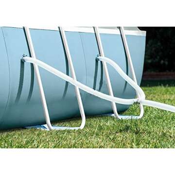 Intex 16ft X 8ft X 42in Prism Frame Rectangular Pool Set with Filter Pump, Ladder, Ground Cloth & Pool Cover