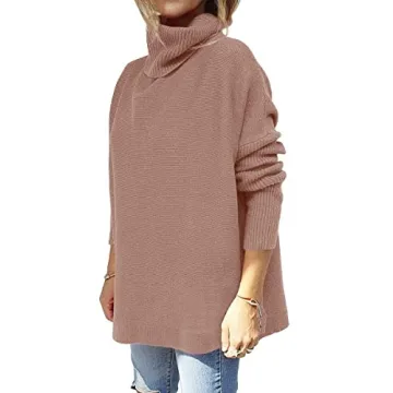 Turtleneck Oversized Sweater for Women Fall Winter Fashion