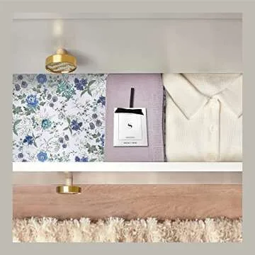 4 Large Scented Deodorizer Sachets - Drawer, Closet, and Cabinet Scent Freshener Bags - Fresh Linen Fragrance