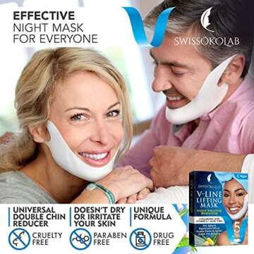 V shape lifting up Face Mask Chin Up Patch Double Chin Reducer Chin Contour Tightening Firming Face Lift Tape Mask V-Line Neck Lifting Patches V Shaped Slimming Face Mask 5 pcs