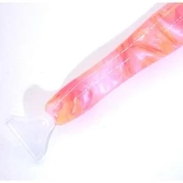 Handmade Resin Diamond Painting Pen Tools, 15Diamond Art Pen Placers and 5Clays, Diamond Painting Drill Pen Stylus, Gem Rhinestone Picker Tool, Nail Art Embroidery Decoration, Mosaic Making Candy Pink