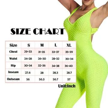 SEASUM Women's Workout Sleeveless Textured Jumpsuit One-Piece Backless Bodysuit Slimming Bodycon Rompers Playsuit S