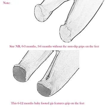 Aablexema Baby Footie Pajamas Zippered for Comfort