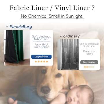 PANELSBURG Green Winter Insulating Drapes for Living Room Bedroom Christmas Farmhouse Blackout Curtains 96 Inches Long Moody Curtains Noise Reducing Curtains 96 Inch