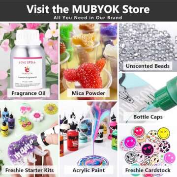 MUBYOK 8 Packs Precision Applicator Caps for 2 Ounce Acrylic Paint Bottle Car Freshie Supplie
