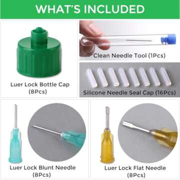 MUBYOK 8 Packs Precision Applicator Caps for 2 Ounce Acrylic Paint Bottle Car Freshie Supplie