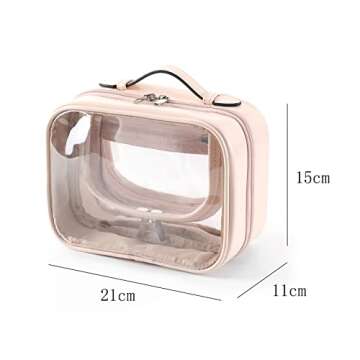 Lychii TSA Approved Toiletry Bag, Clear Travel Bag for Liquids Toiletries, Makeup Cosmetic Bag Organ...