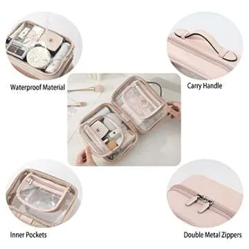 Lychii TSA Approved Toiletry Bag for Travel Essentials