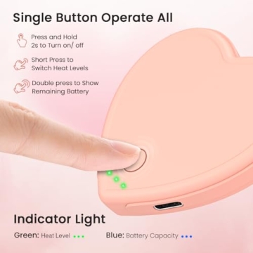 Cute Heart-Shaped Rechargeable Hand Warmers