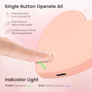 Cute Heart-Shaped Rechargeable Hand Warmers