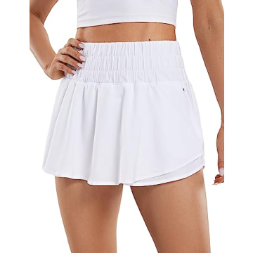 CRZ YOGA High Waisted Athletic Shorts for Women