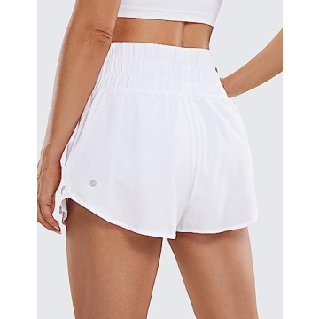 CRZ YOGA High Waisted Athletic Shorts for Women