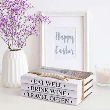 Chic KHATEE Faux Book Decor Set for Stylish Homes