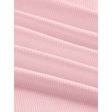 SOLY HUX Women's Lace Trim Ruched Bandeau Crop Tube Tops Bowknot Front Strapless Summer Tops Pure Light Pink S