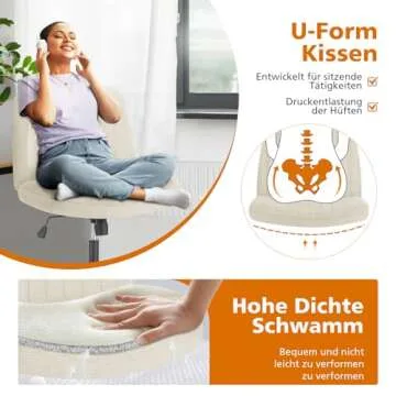 Comfortable CUANBOZAM Armless Chair for Home or Office