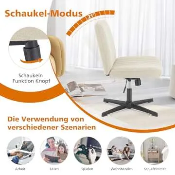 Comfortable CUANBOZAM Armless Chair for Home or Office