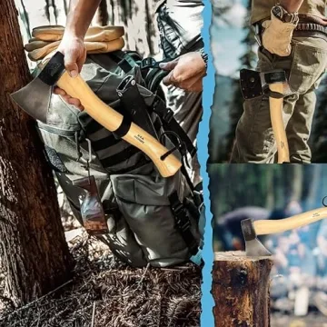 Prandi German Style Hatchet - Carbon Steel Camping Tool