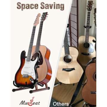 Stylish Musbeat Double Guitar Stand for All Guitars