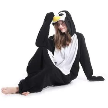 vavalad Adult Penguin Onesie - Fun Cosplay Sleepwear