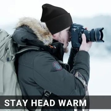 PFFY Unisex Knitted Beanie Hats for Winter Comfort