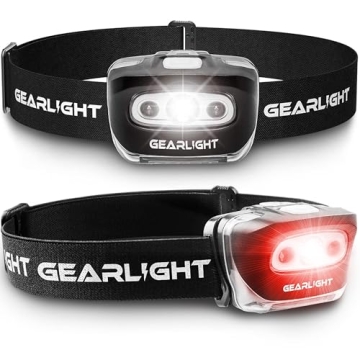 GearLight 2Pack LED Headlamps - Adjustable Bright Flashlight