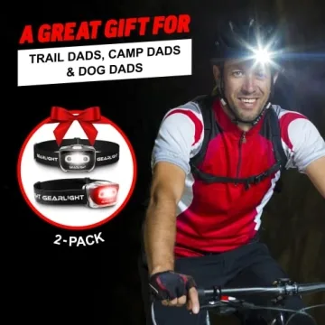 GearLight 2Pack LED Headlamps - Adjustable Bright Flashlight