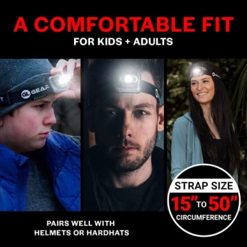 GearLight 2Pack LED Headlamps - Adjustable Bright Flashlight